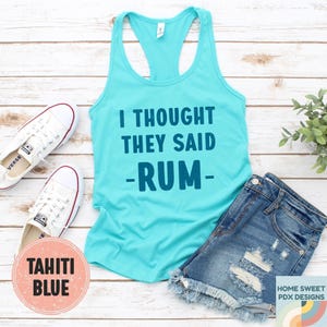 Runner Shirt, Running Tank Top, Runner's Tank, Running Shirt, Funny Running Shirt, Gift for Runner, Women's Runner Top, Workout Tank Top Solid Tahiti Blue