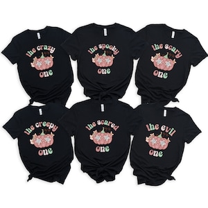 Custom Matching Friends Halloween Shirts, Custom Friends Shirts, Custom Best Friends Shirts, Girls Trip TShirt, Matching Halloween Shirts