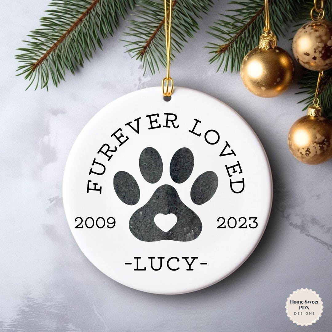 Custom Pet Memorial Ornament, Pet Ornament Memorial, Pet Memorial