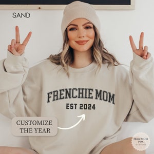 Custom French Bulldog Sweatshirt, Custom Frenchie Shirt, Frenchie Mom Sweater, Personalized Dog Shirt, French Bulldog Gift, Frenchie Owner