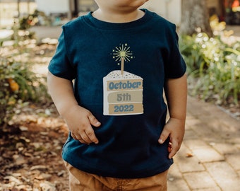 Birthday Cake First Birthday Shirt, Custom Birthday Shirt Boy Girl, First Birthday Party Shirt, 1st Birthday Shirt, One Year Birthday Shirt
