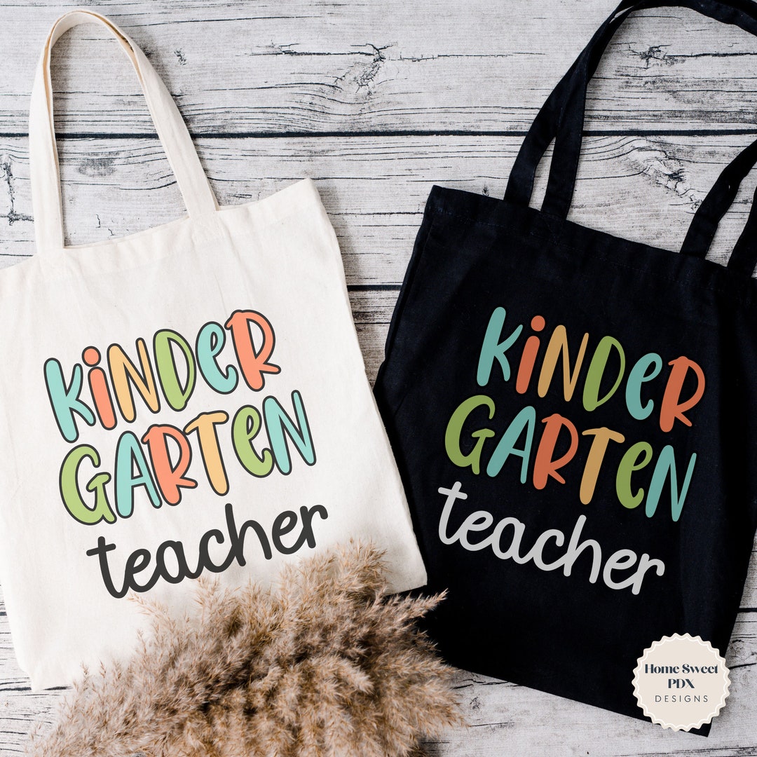 Kindergarten Teacher Tote Bag, Gift for Teacher, Teacher Bag, Back to ...