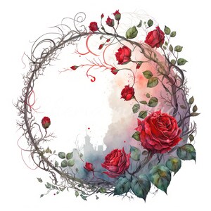 Pack 10 rose spiral image, clipart, digital download, 10 JPG high quality 4096x4096 - 300 DPI, botanical and floral art, digital printing.