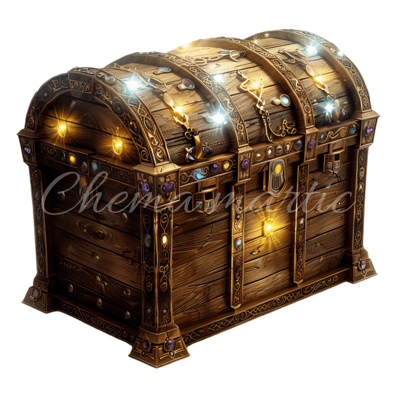 Pack 10 Images of Wooden Magic Chest, Clipart, 10 PNG No Background ...