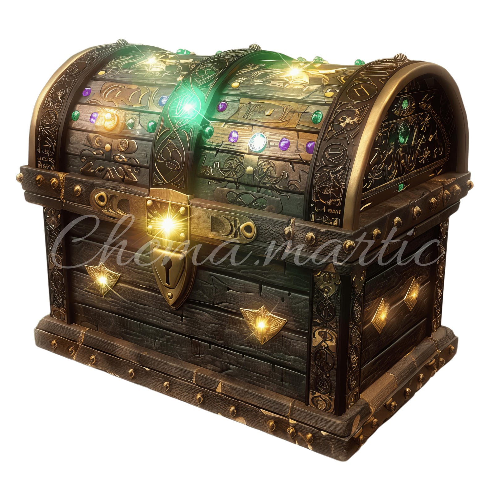 Pack 10 Images of Wooden Magic Chest, Clipart, 10 PNG No Background ...