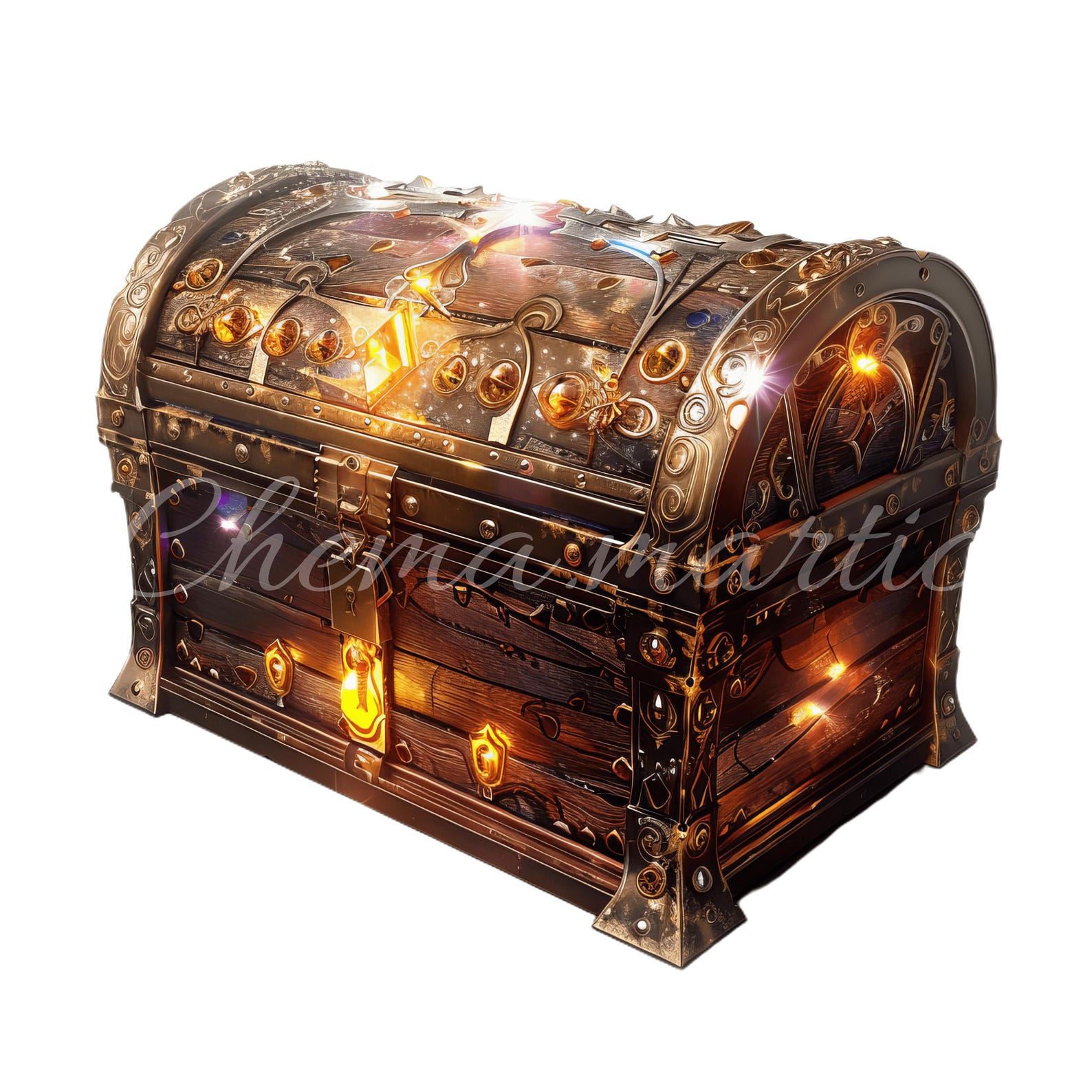 Pack 10 Images of Wooden Magic Chest, Clipart, 10 PNG No Background ...
