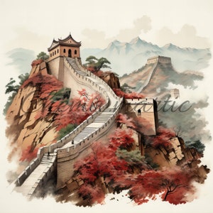 Pack 10 chinese wall artistic painting images, clipart, digital download, 10 JPG HQ 4096x4096-300 DPI, digital printing, constructive art.