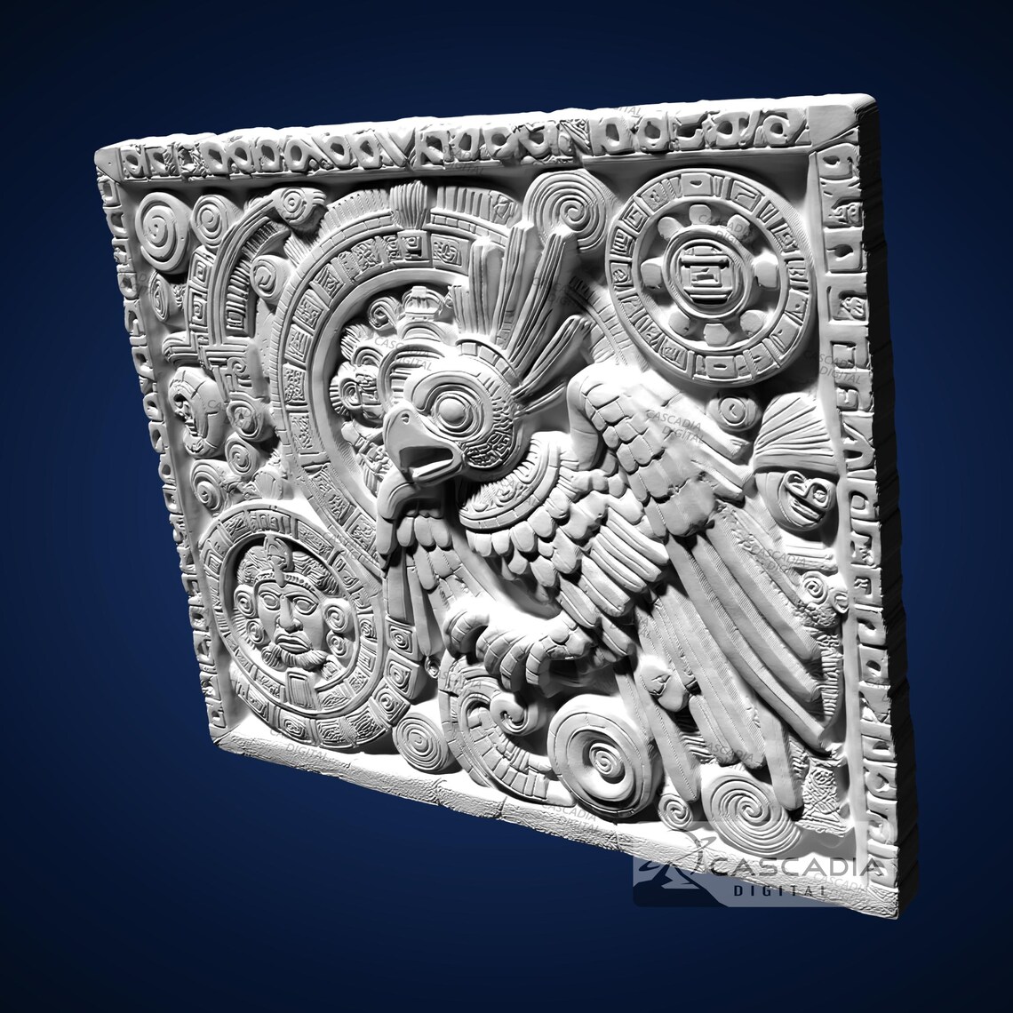 Eagle Raven Aztec - STL Model for CNC Router and 3D Printing - Etsy Canada