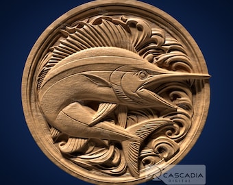 Marlin Round - STL Model for CNC Router and 3D Printing
