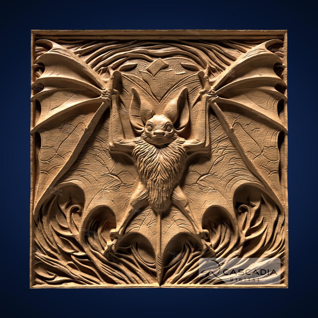 Bat - STL Model for CNC Router and 3D Printing - Etsy