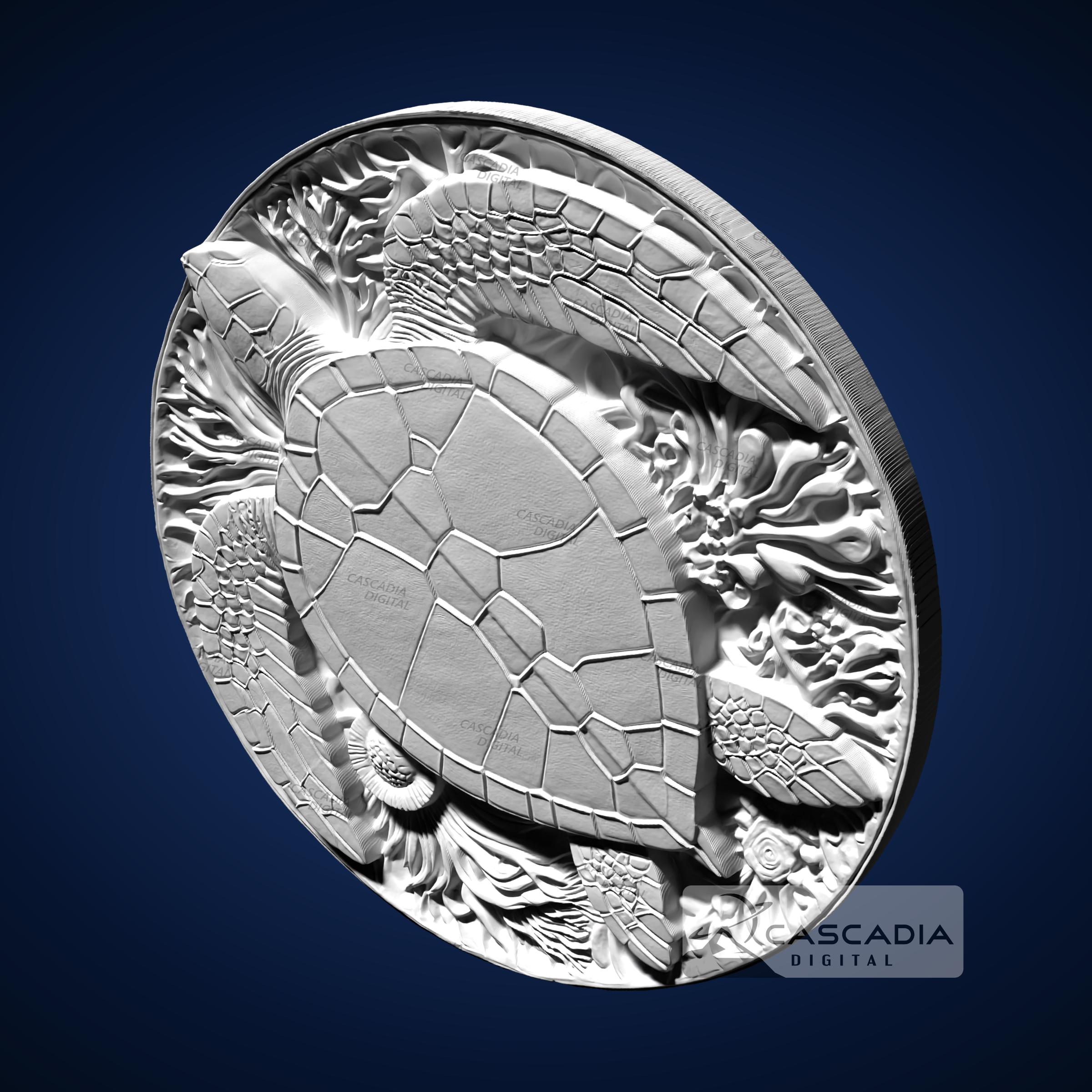 Sea Turtle Round - STL Model for CNC Router and 3D Printing - Etsy