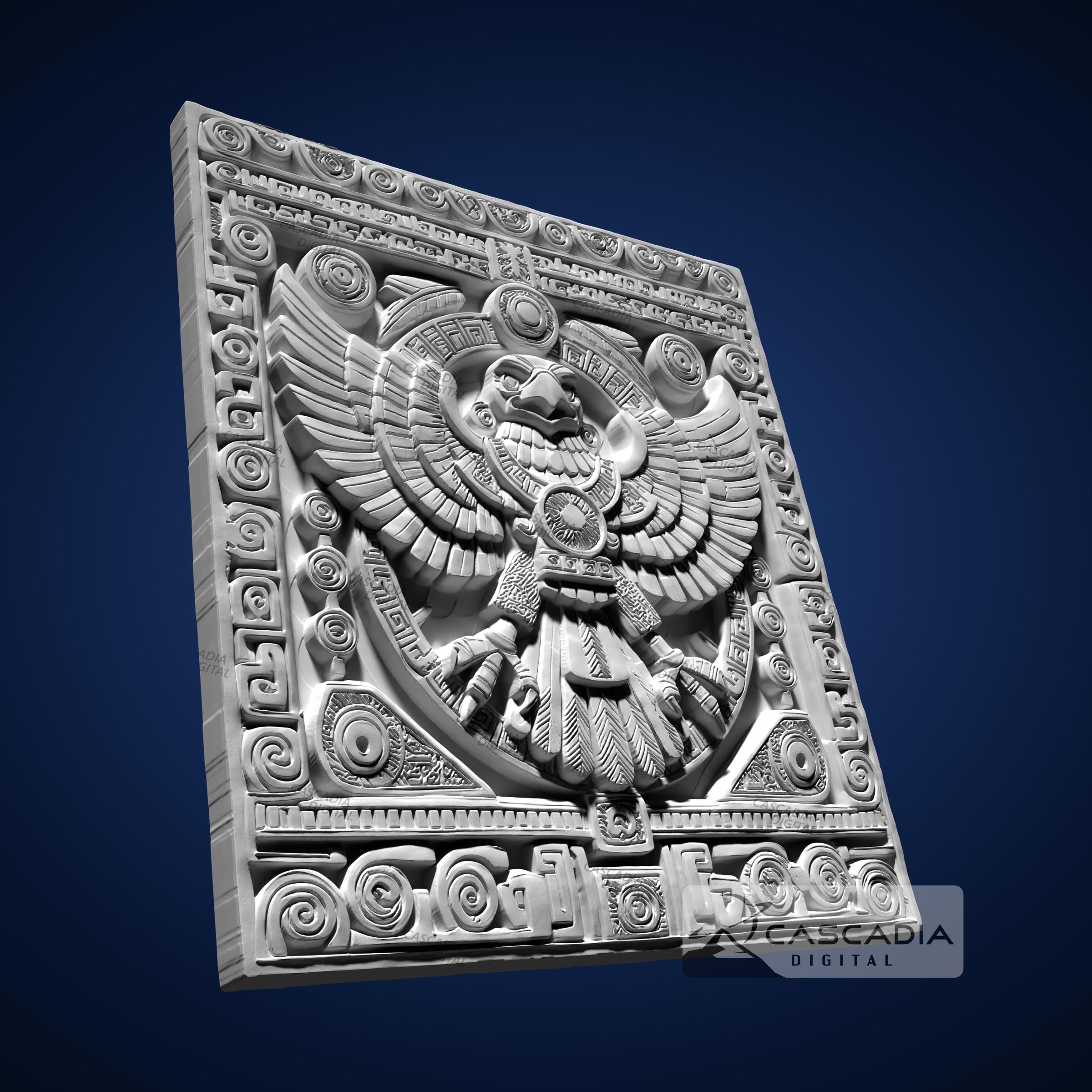Eagle Raven Aztec - STL Model for CNC Router and 3D Printing - Etsy