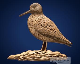 Sandpiper - STL Model for CNC Router and 3D Printing