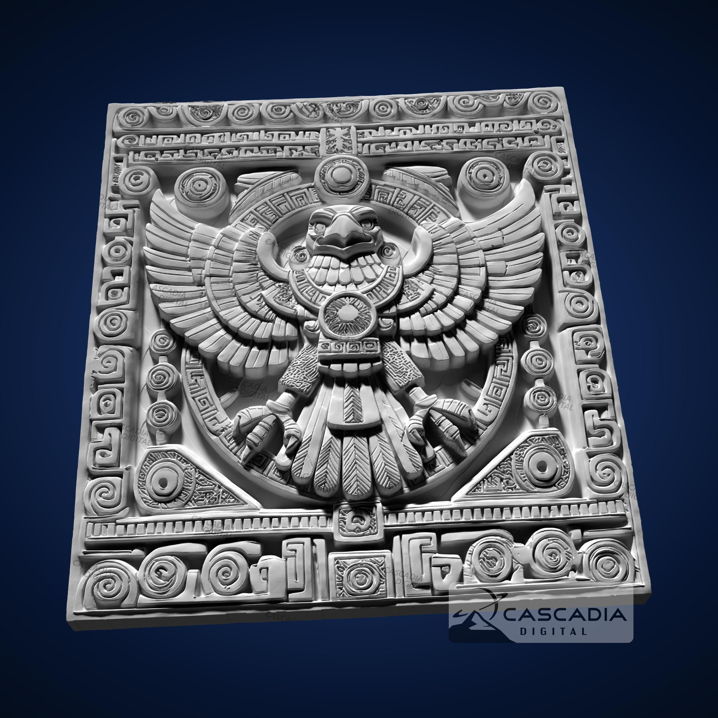 Eagle Raven Aztec - STL Model for CNC Router and 3D Printing - Etsy