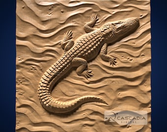 Gator - STL Model for CNC Router and 3D Printing