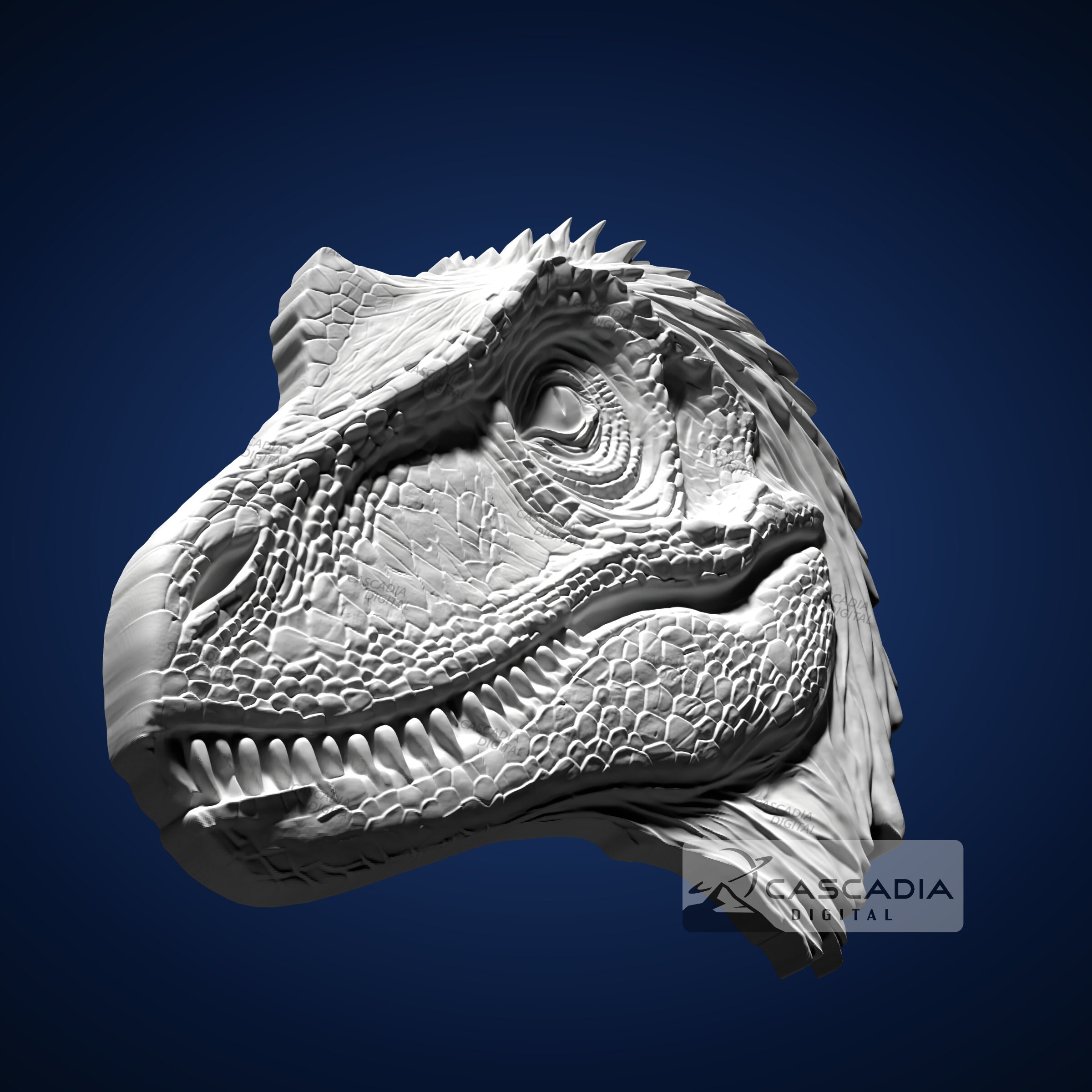 Raptor Head - STL Model for CNC Router and 3D Printing - Etsy