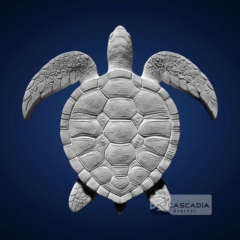 Sea Turtle - STL Model for CNC Router and 3D Printing - Etsy