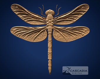 Libélula - Modelo STL para fresadora CNC e impresión 3D