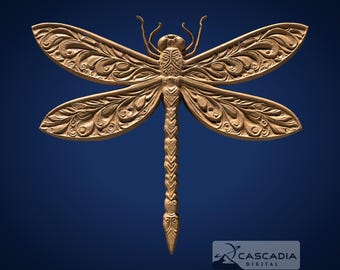 Libélula - Modelo STL para fresadora CNC e impresión 3D