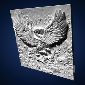 Phoenix Rising - STL Model for CNC Router and 3D Printing - Etsy