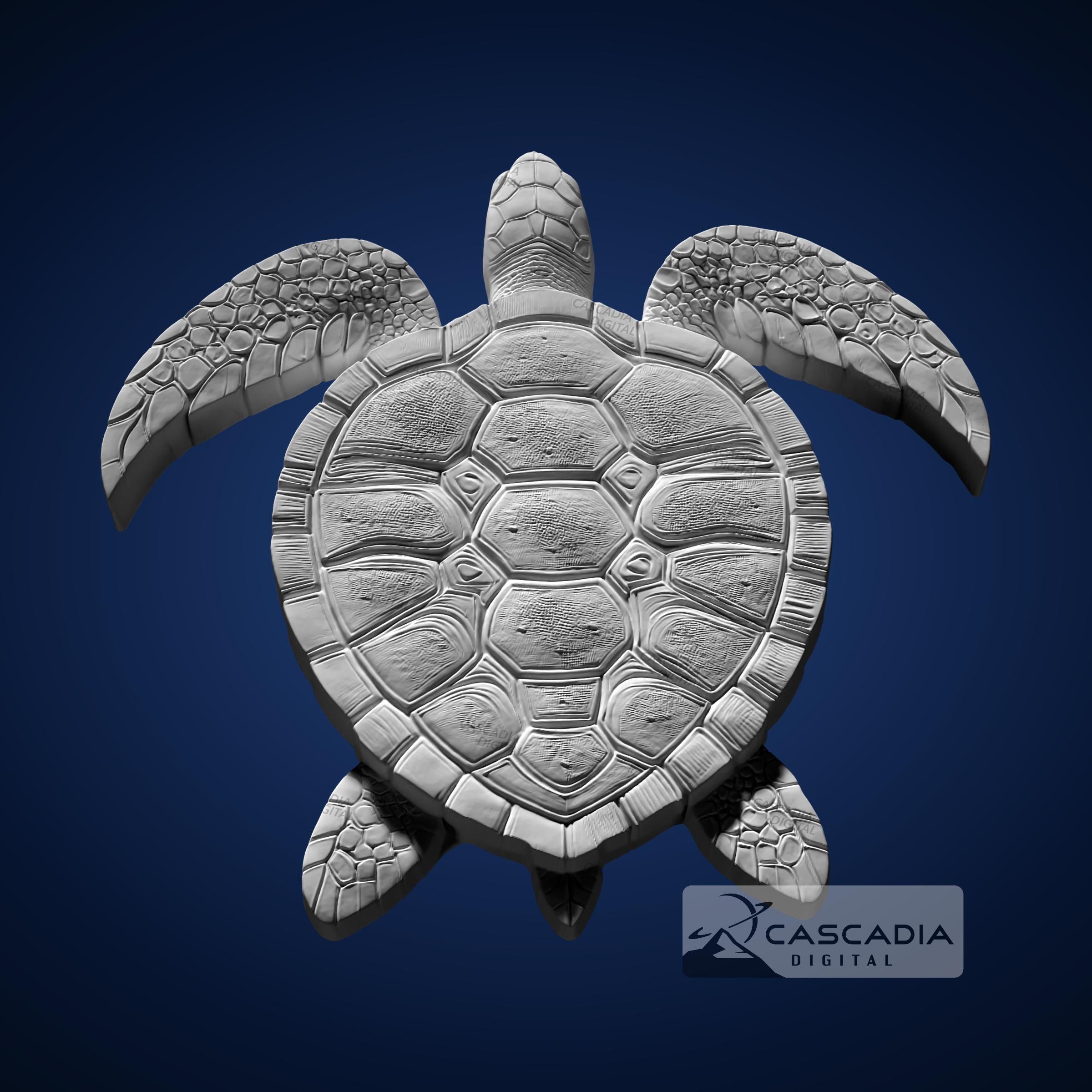 Sea Turtle - STL Model for CNC Router and 3D Printing - Etsy