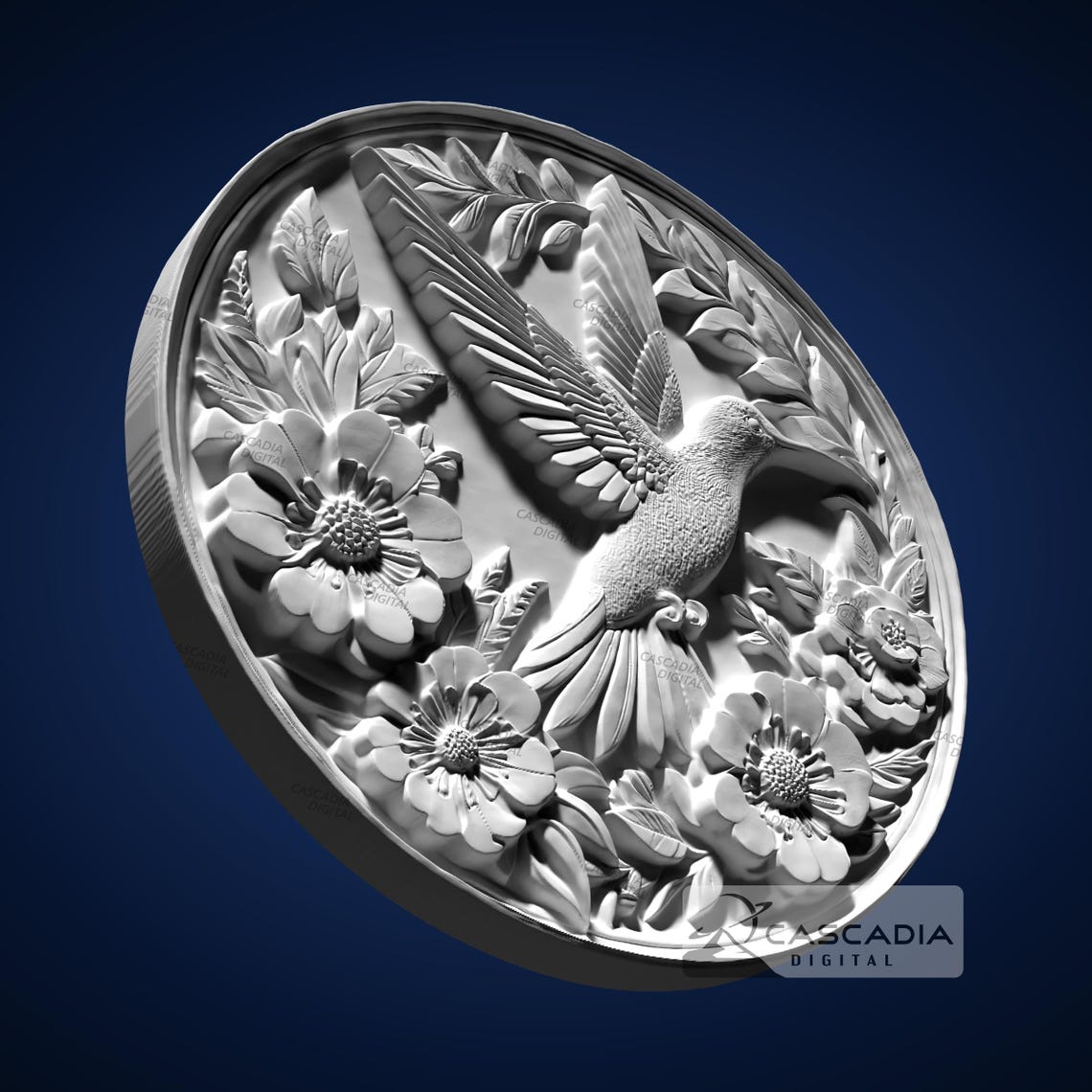 Hummingbird Round - STL Model for CNC Router and 3D Printing - Etsy