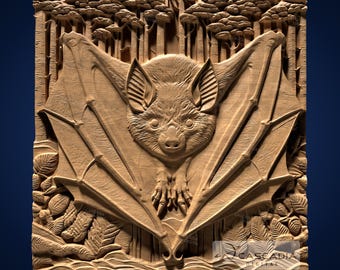 Bat Trees - STL Model for CNC Router and 3D Printing