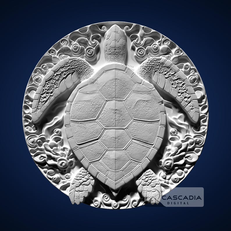 Sea Turtle Round - STL Model for CNC Router and 3D Printing - Etsy