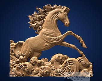 Horse - STL Model for CNC Router and 3D Printing