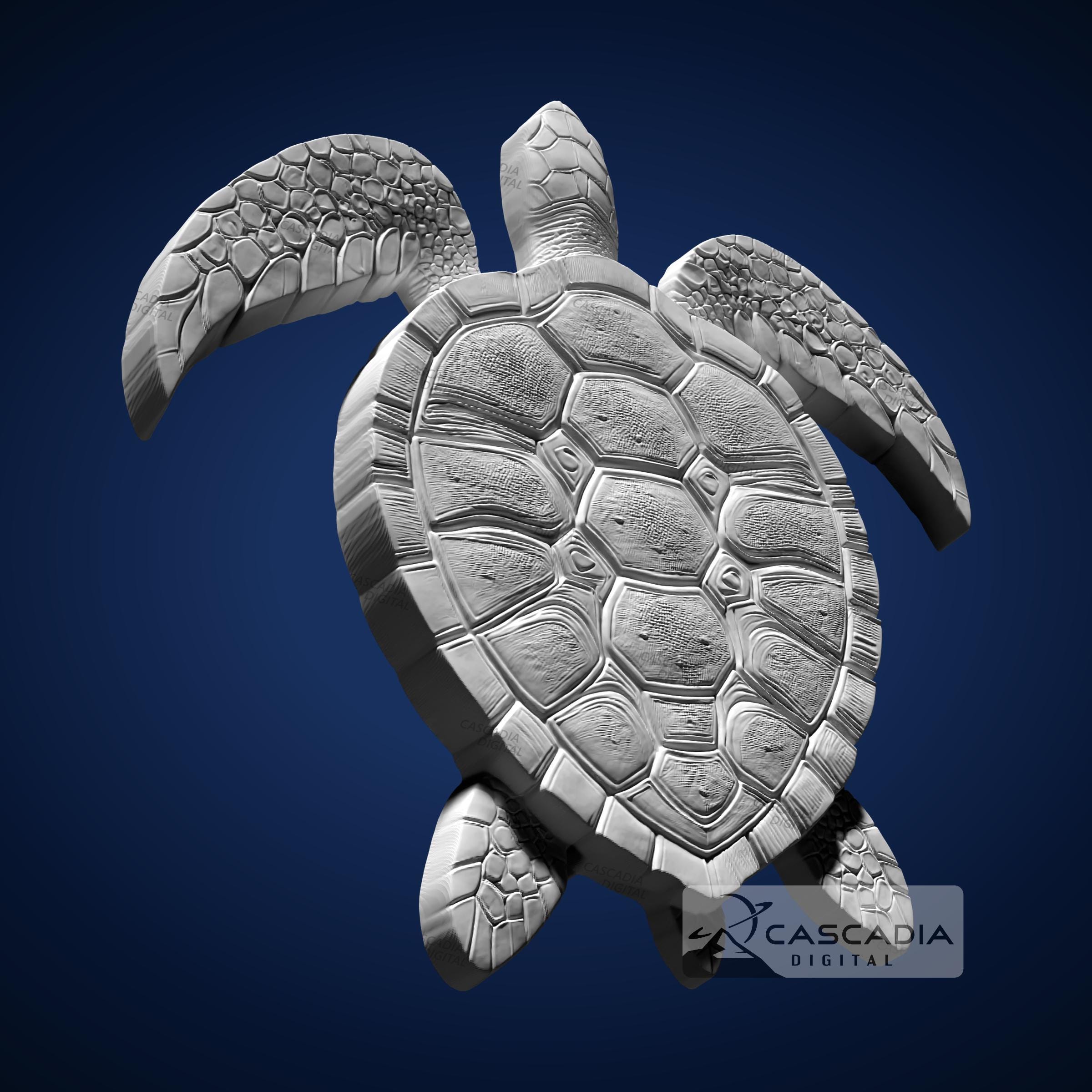 Sea Turtle - STL Model for CNC Router and 3D Printing - Etsy