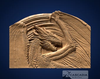 Dragon - STL Model for CNC Router and 3D Printing