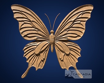 Mariposa - Modelo STL para fresadora CNC e impresión 3D