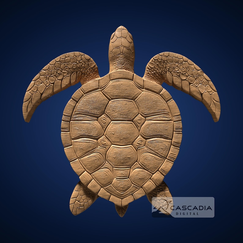Sea Turtle - STL Model for CNC Router and 3D Printing - Etsy