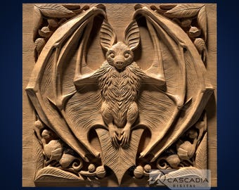 Murciélago - Modelo STL para fresadora CNC e impresión 3D