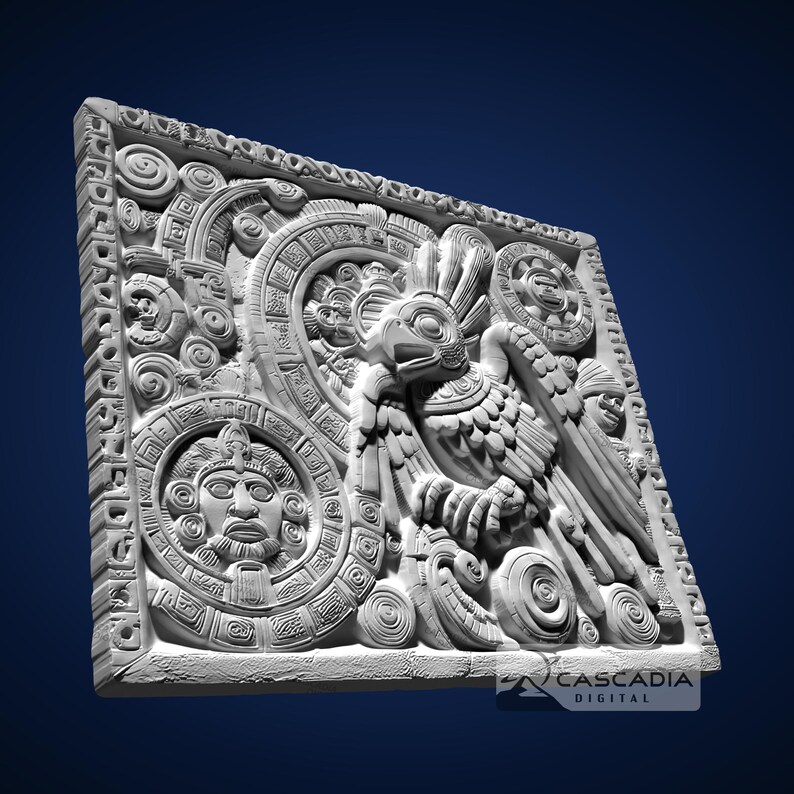 Eagle Raven Aztec - STL Model for CNC Router and 3D Printing - Etsy Canada