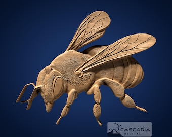 Bee - STL Model for CNC Router and 3D Printing