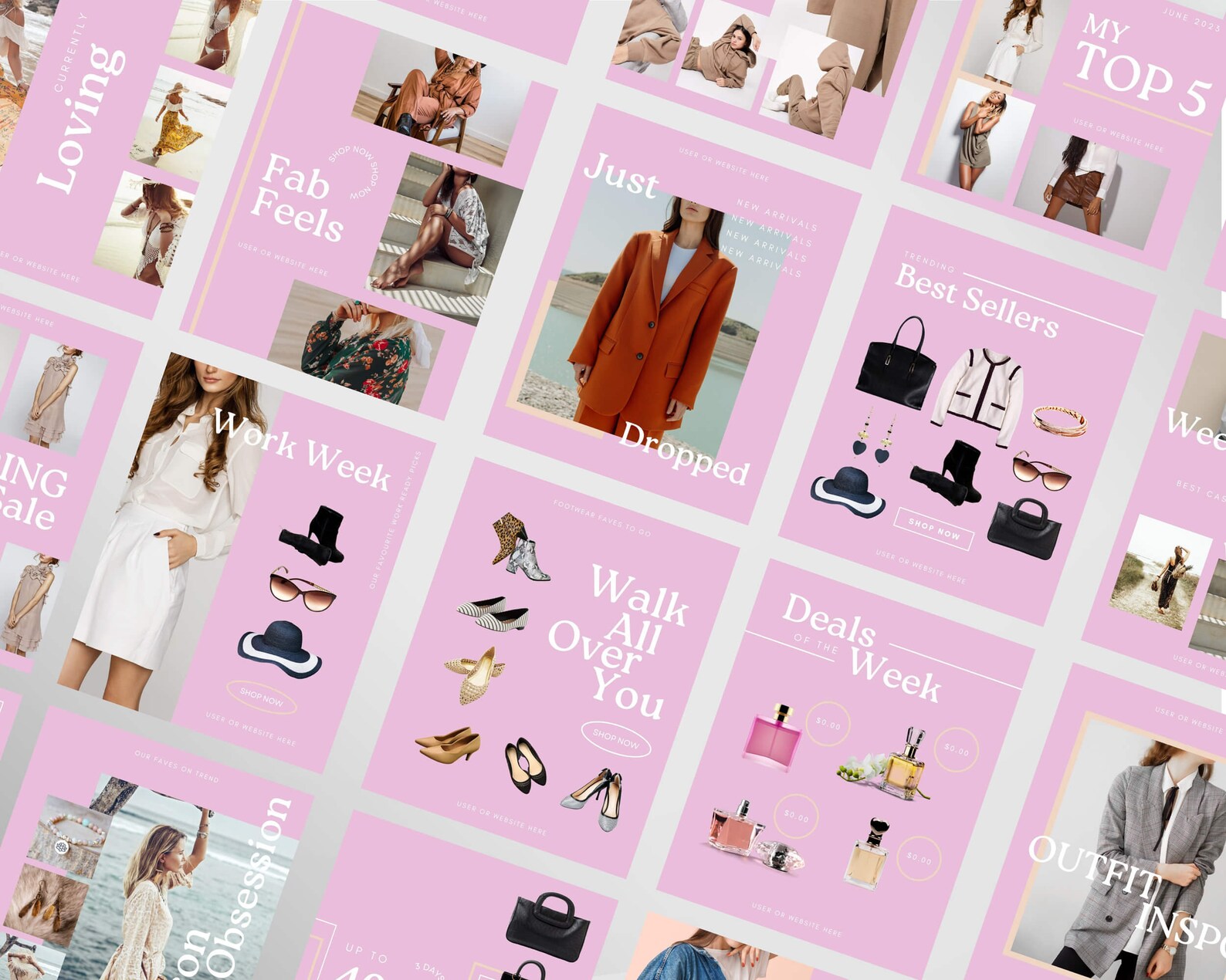 LTK Canva Template | Fashion Social Media Template | Pink Like to Know ...