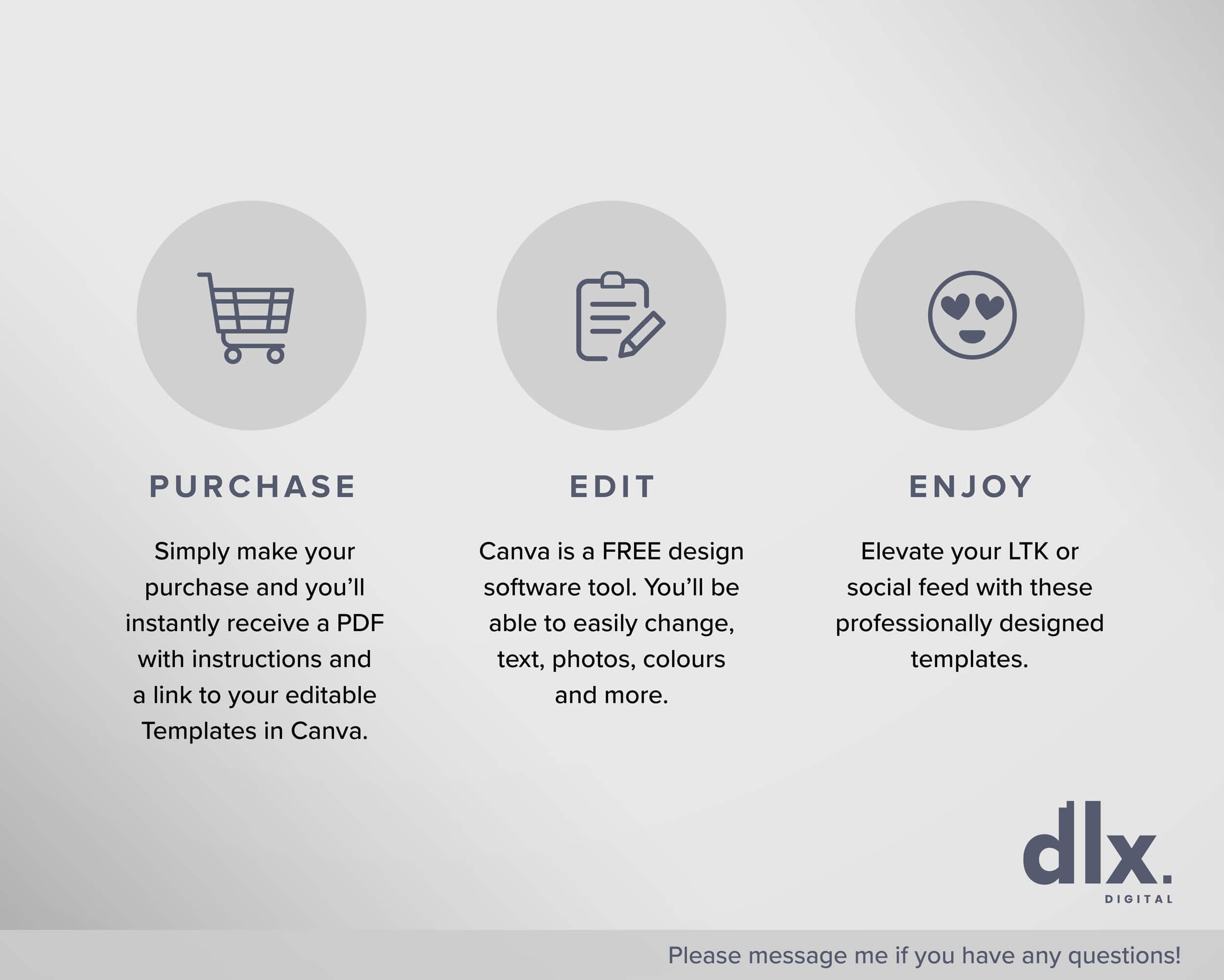 LTK Canva Template Black & White | Editable Fashion Social Media ...