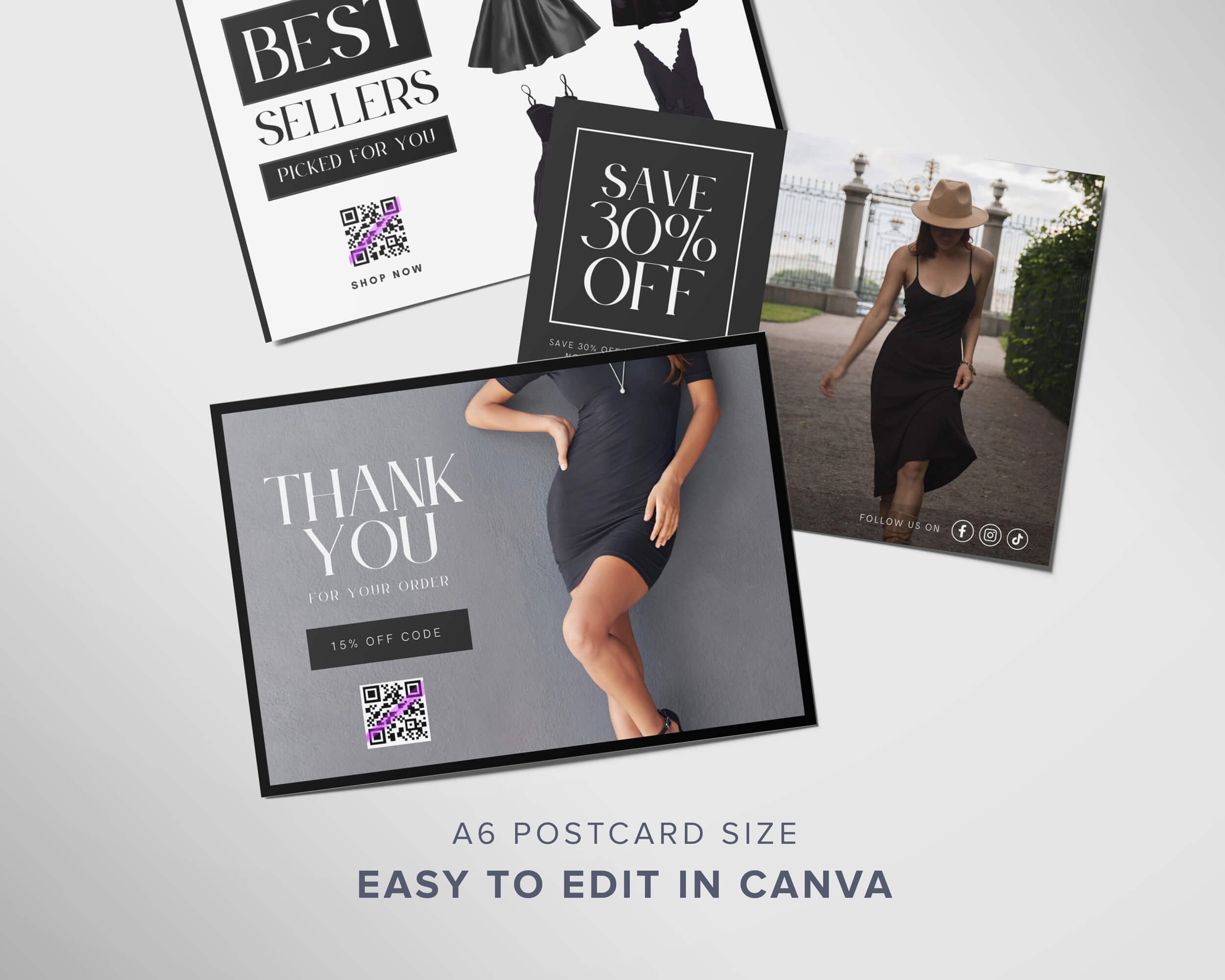 Ebay Thank You Card Template Canva Thankyou Order Card Small Business