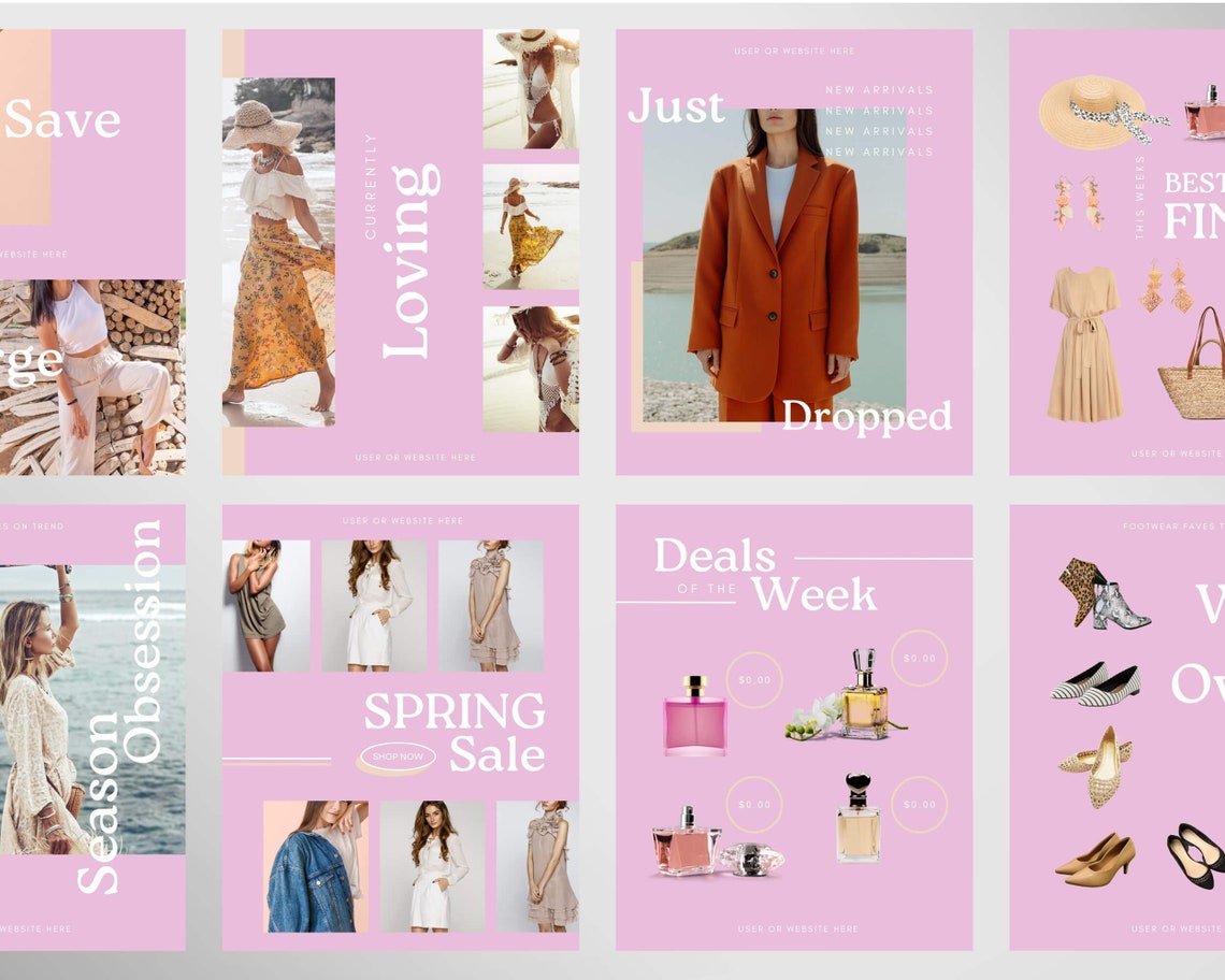 LTK Canva Template | Fashion Social Media Template | Pink Like to Know ...