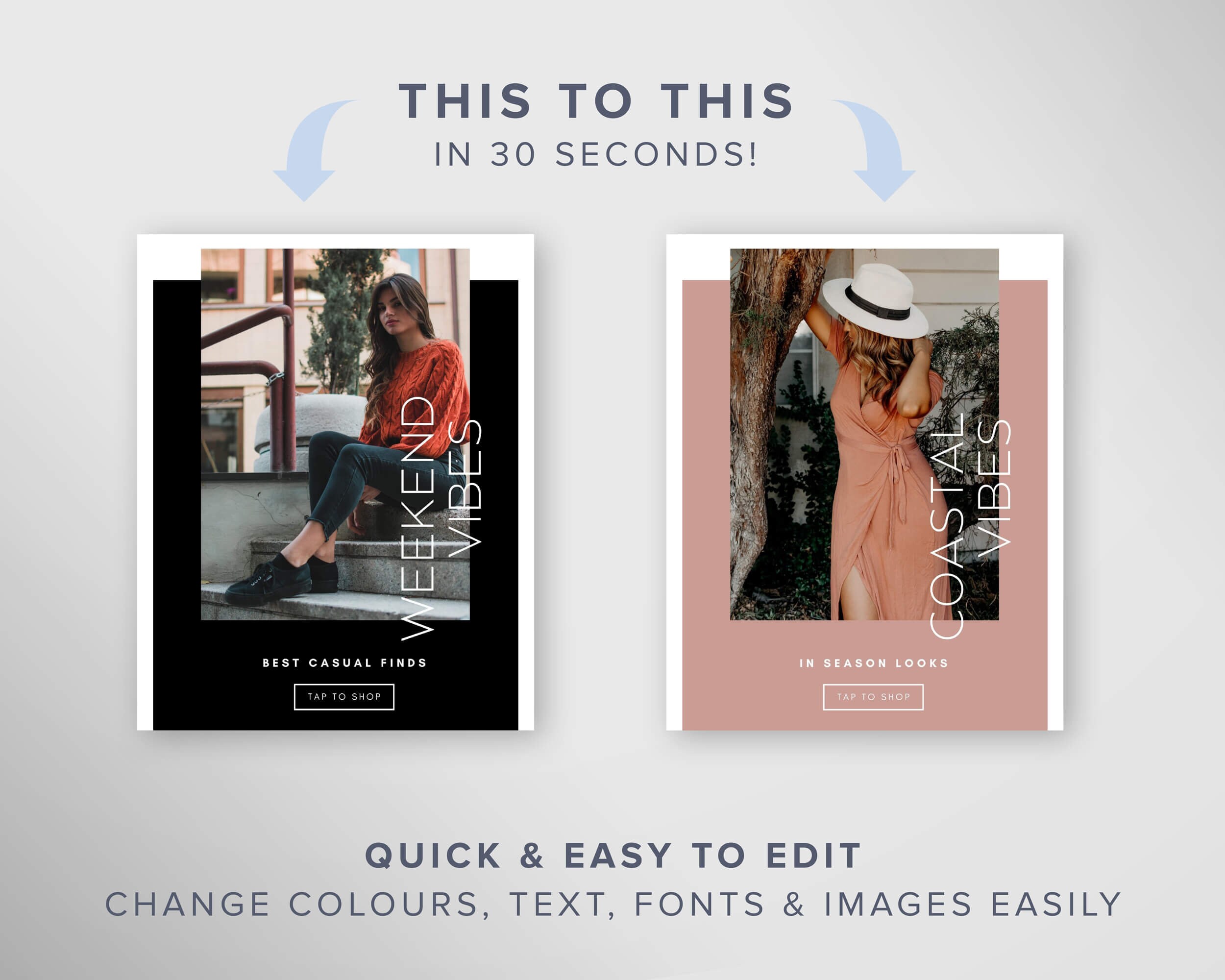 LTK Canva Template Collage Gift Guide Editable Fashion Social Media ...