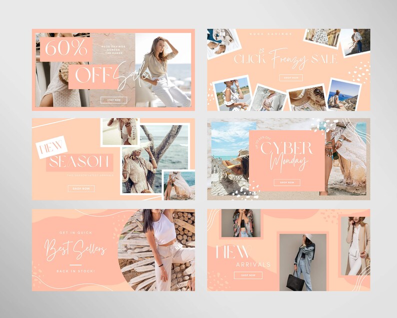 Feature Banner Editable Website Banner Template, Squarespace Web Banner Wix and ...