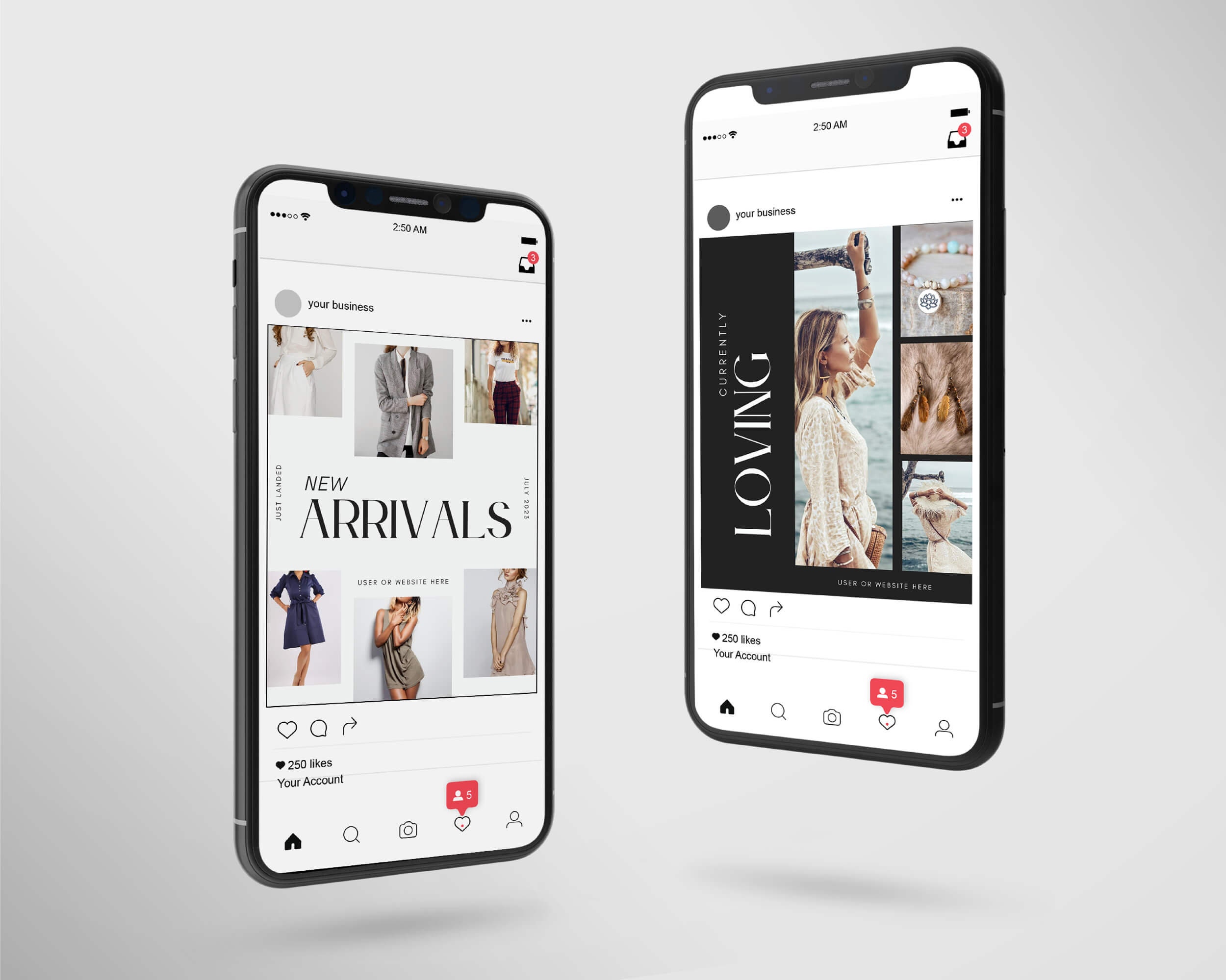 LTK Canva Template Black & White | Editable Fashion Social Media ...