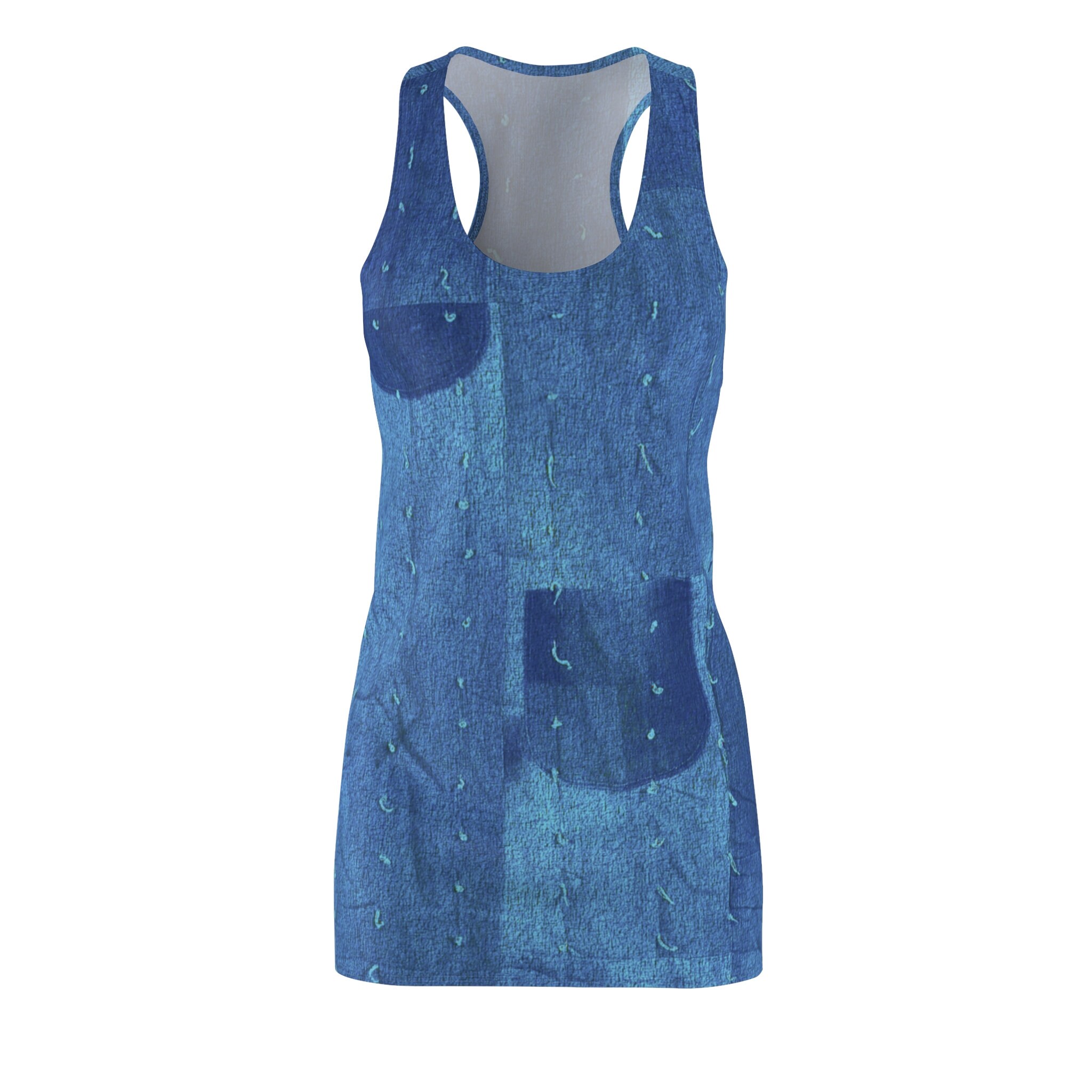 racerback denim dress Wrangler Women's Racerback Button-Down Denim Midi Dress