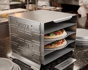 Universal Hot Box Stainless Steal Rack for Serving Hot Pizza’s for Several People at Same Time Heat Box Hot Pizza