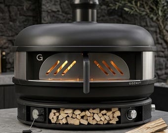 Horno de cúpula Gozney Puerta personalizada Aumenta la temperatura un 70% Gas seguro Edición especial Acero inoxidable Puerta negra Puerta con deflector Puerta mejorada