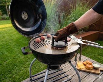Plancha de acero inoxidable para barbacoa, placa de fuego, plancha para parrillas tipo kettle de Ø54,5 cm, plancha Weber de 57 cm para Weber Master Touch, acero inoxidable de 4 mm