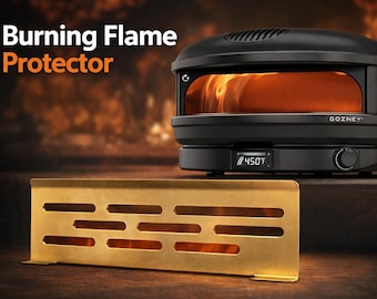 Protector de llama de acero inoxidable Gozney Arc XL y ARC Custom Protege el borde de la pizza de la llama quemada Detector de llama Protección de pizza