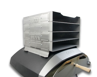 Ooni Koda 16 Custom Upgrade Hot Box Stainless Steal Rack for Serving Hot Pizza’s for Several People at Same Time Heat Box Hot Pizza