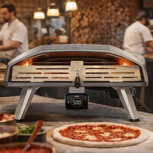Warmtevanger op maat gemaakte deur voor Ooni Koda 2 Pro oven. Deur met warmtevanger, verhoogt de temperatuur met 70%. Veilige gasoven met roestvrijstalen deur.